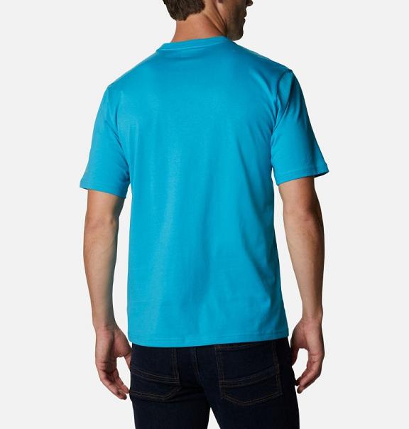 Columbia CSC Basic Logo T-Shirt Blue For Men's NZ75842 New Zealand